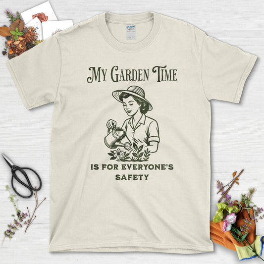 My Garden Time For Safety T-Shirt Natural / S Physical Item