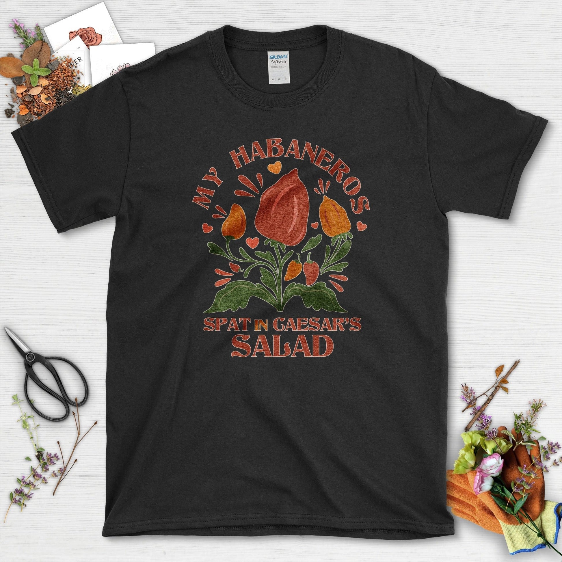 My Habaneros Spat In Caesar's Salad T-Shirt Black / M Physical Item