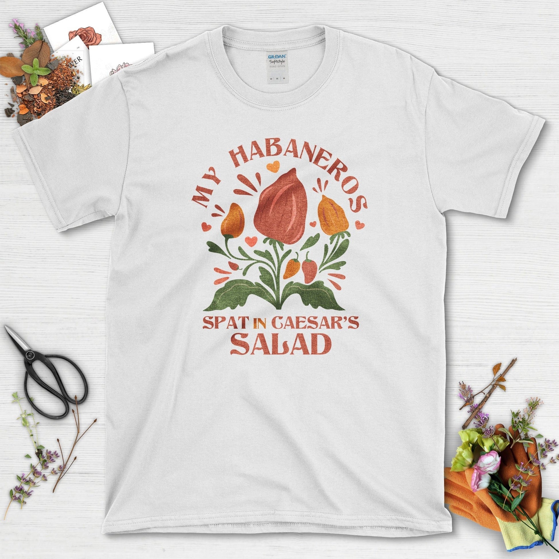 My Habaneros Spat In Caesar's Salad T-Shirt White / M Physical Item