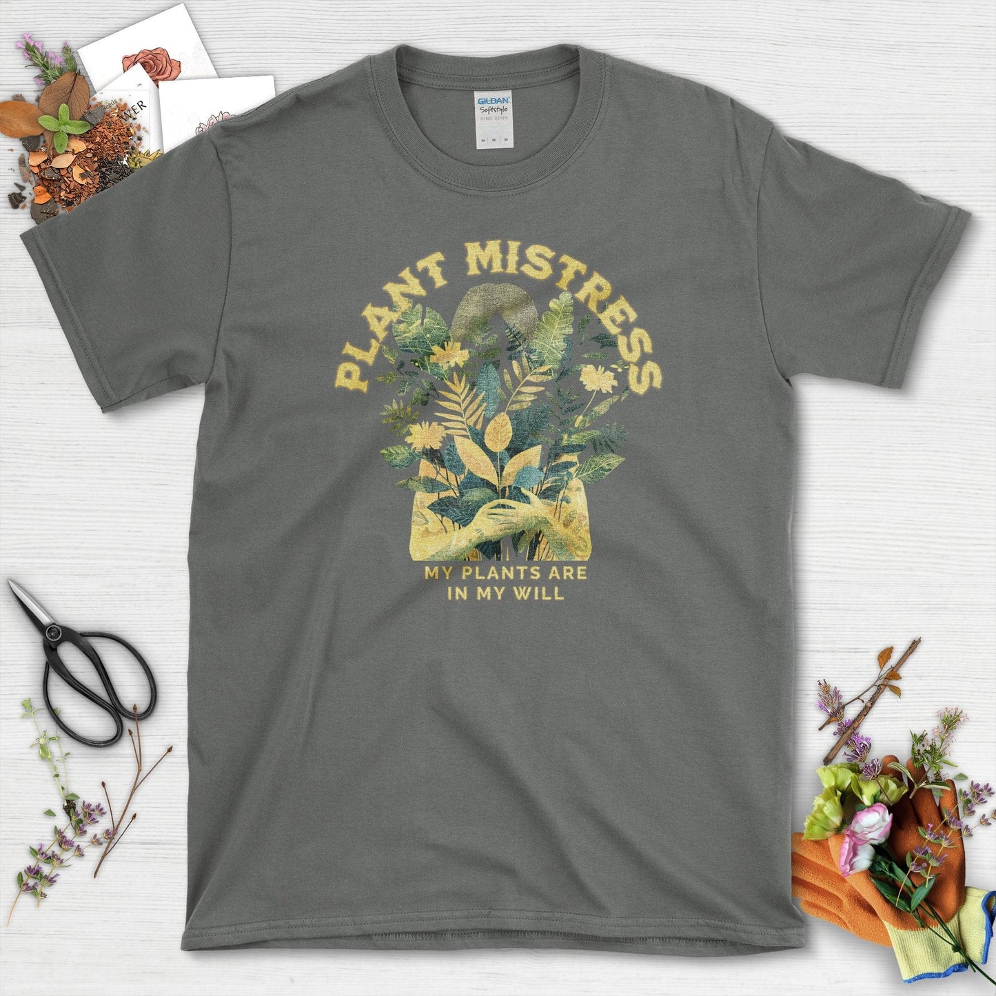 My Plants are In My Will T-Shirt Charcoal / S / T-Shirts Physical Item