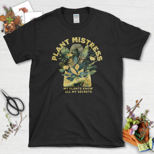 My Plants Know My Secrets T-Shirt Black / S / T-Shirts Physical Item