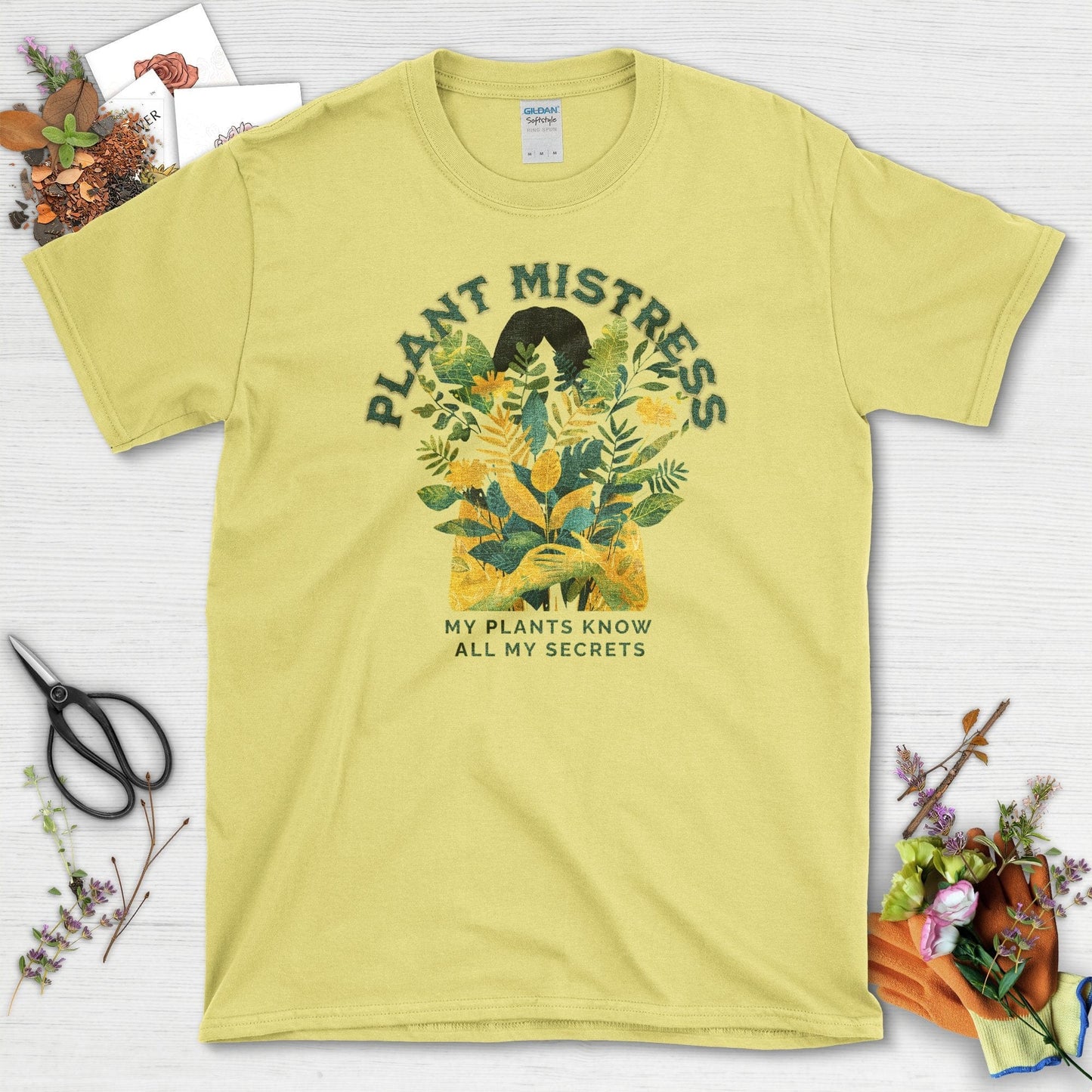 My Plants Know My Secrets T-Shirt Cornsilk / S / T-Shirts Physical Item