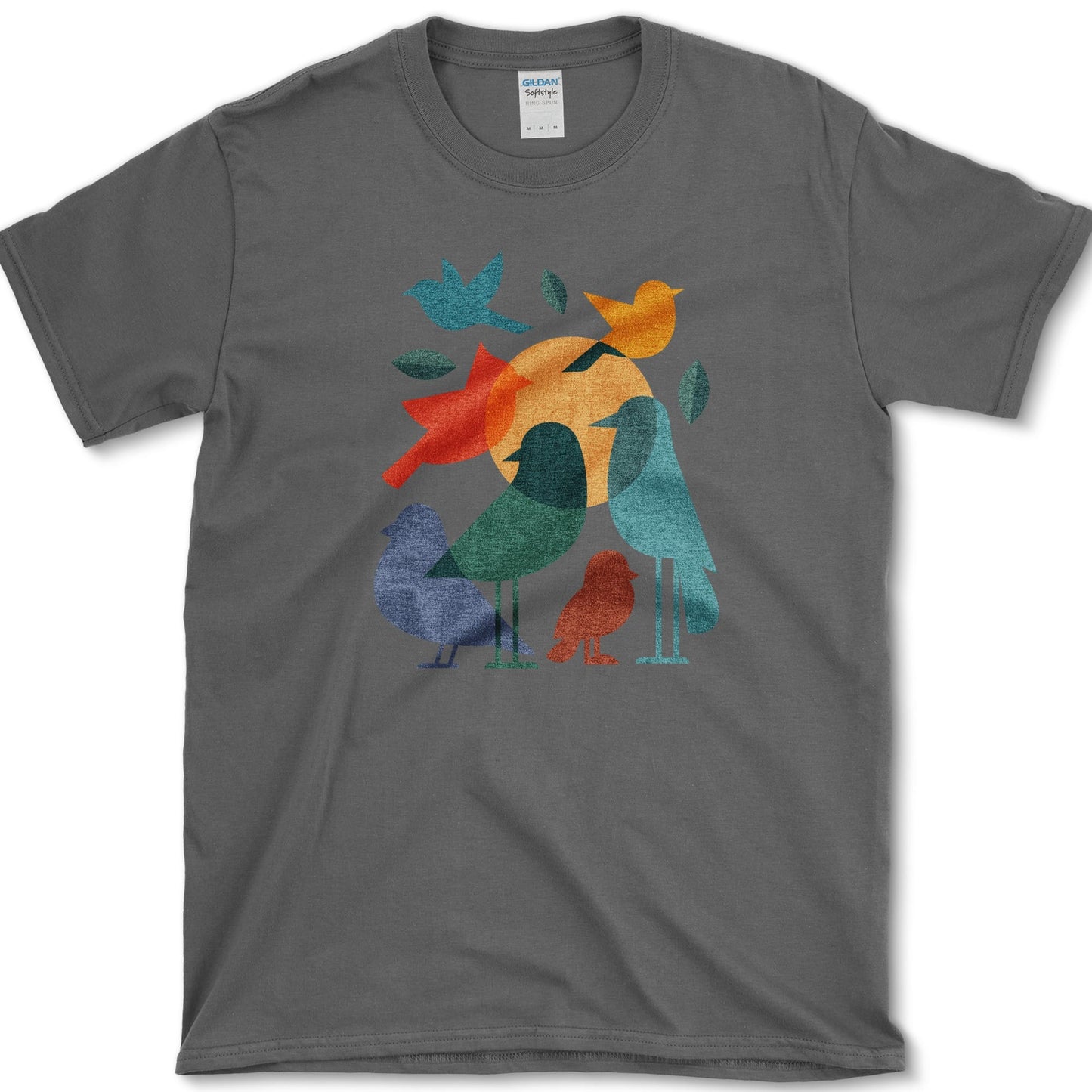 Mystery Flock Birds T-Shirt Dark Heather / S Essential Tees
