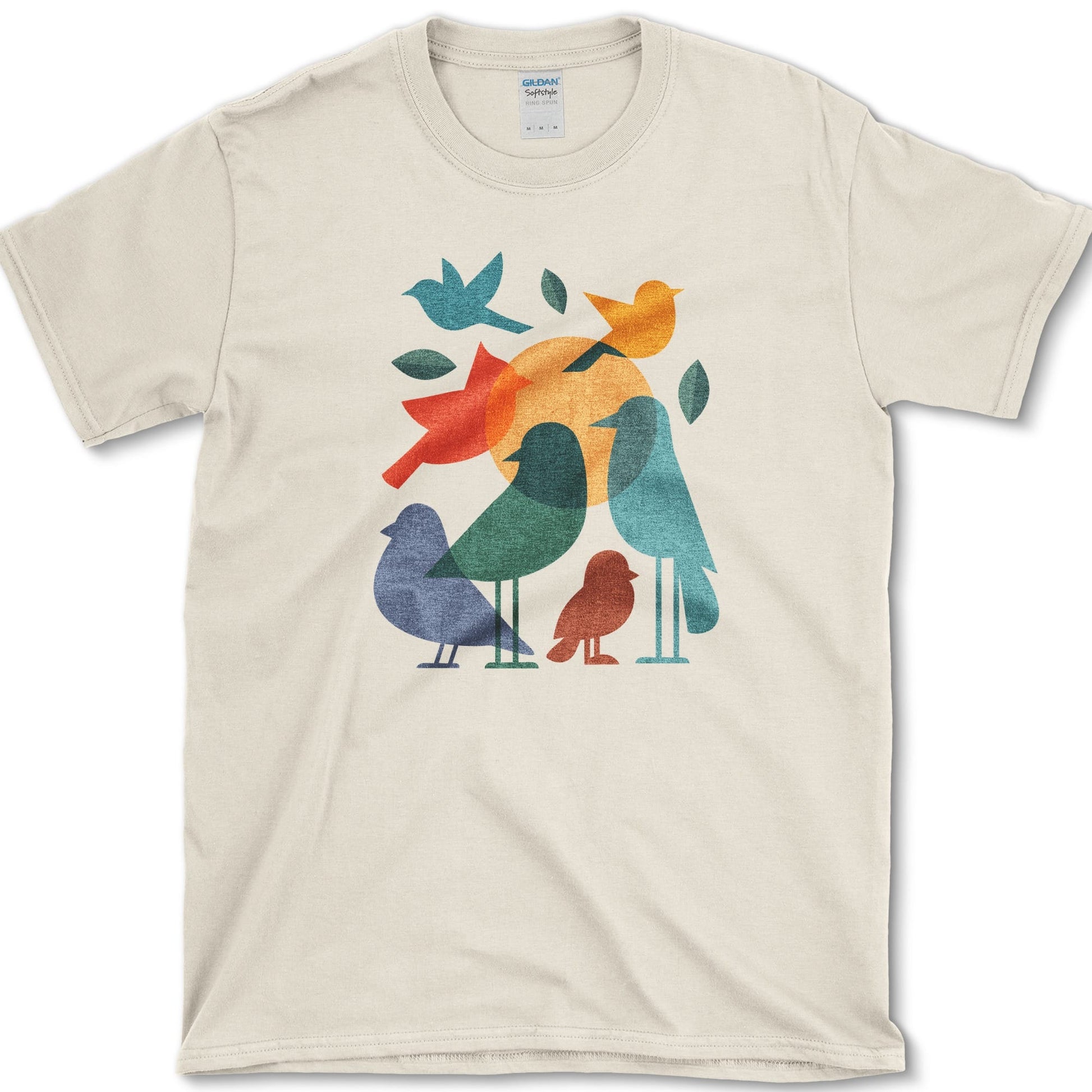Mystery Flock Birds T-Shirt Natural / S Essential Tees