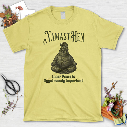 NamastHen Inner Peace T-Shirt Cornsilk / S Physical Item