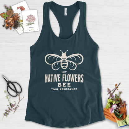Native Flowers Your Resistance Racerback Racerback / XS / Midnight Navy Physical Item