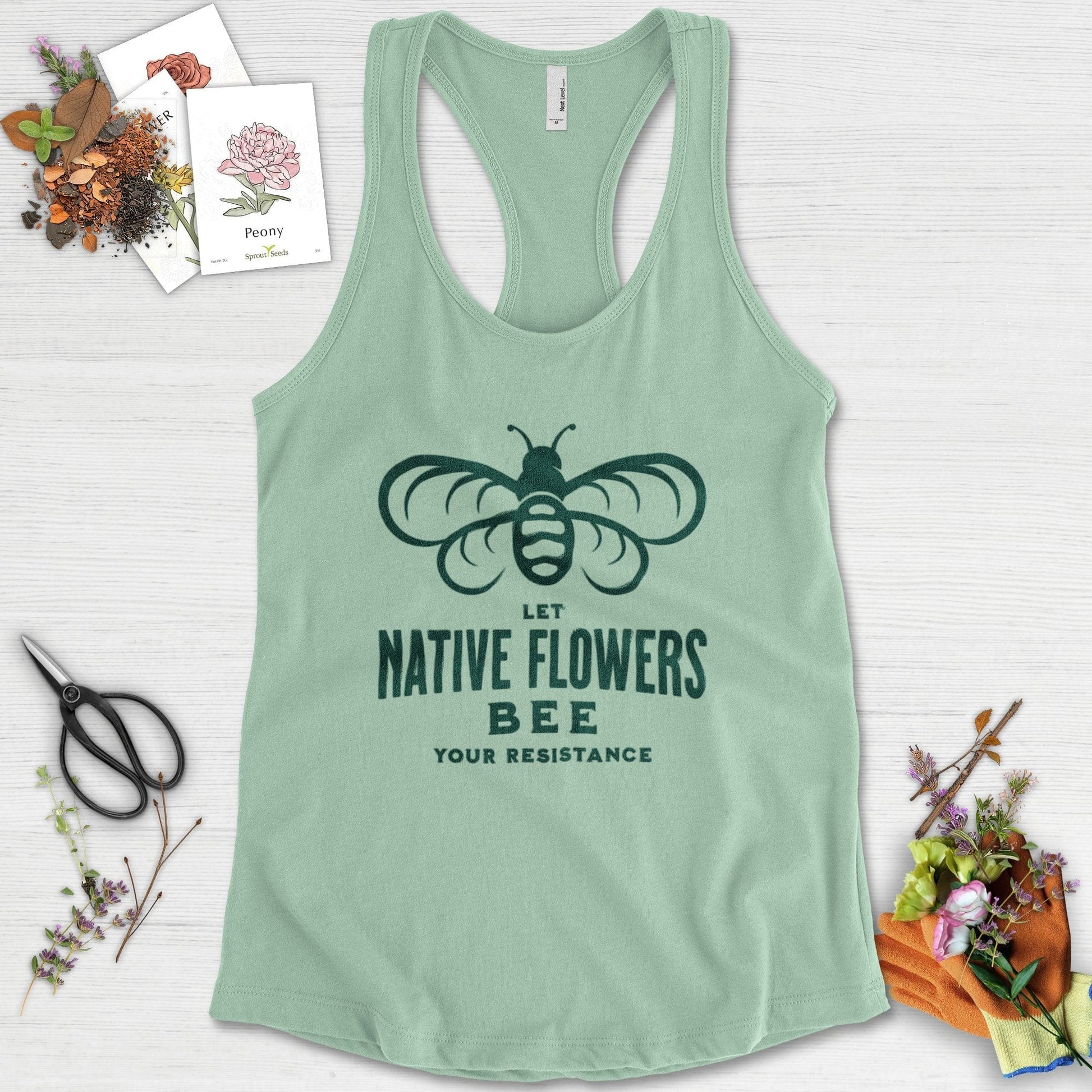 Native Flowers Your Resistance Racerback Racerback / XS / Mint Physical Item