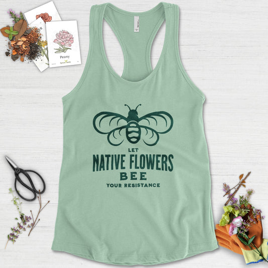 Native Flowers Your Resistance Racerback Racerback / XS / Mint Physical Item
