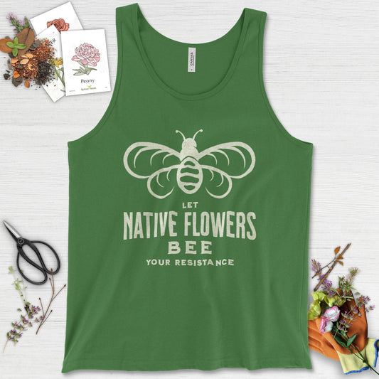 Native Flowers Your Resistance Tank Top Leaf / XS Physical Item