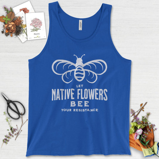 Native Flowers Your Resistance Tank Top True Royal / XS Physical Item