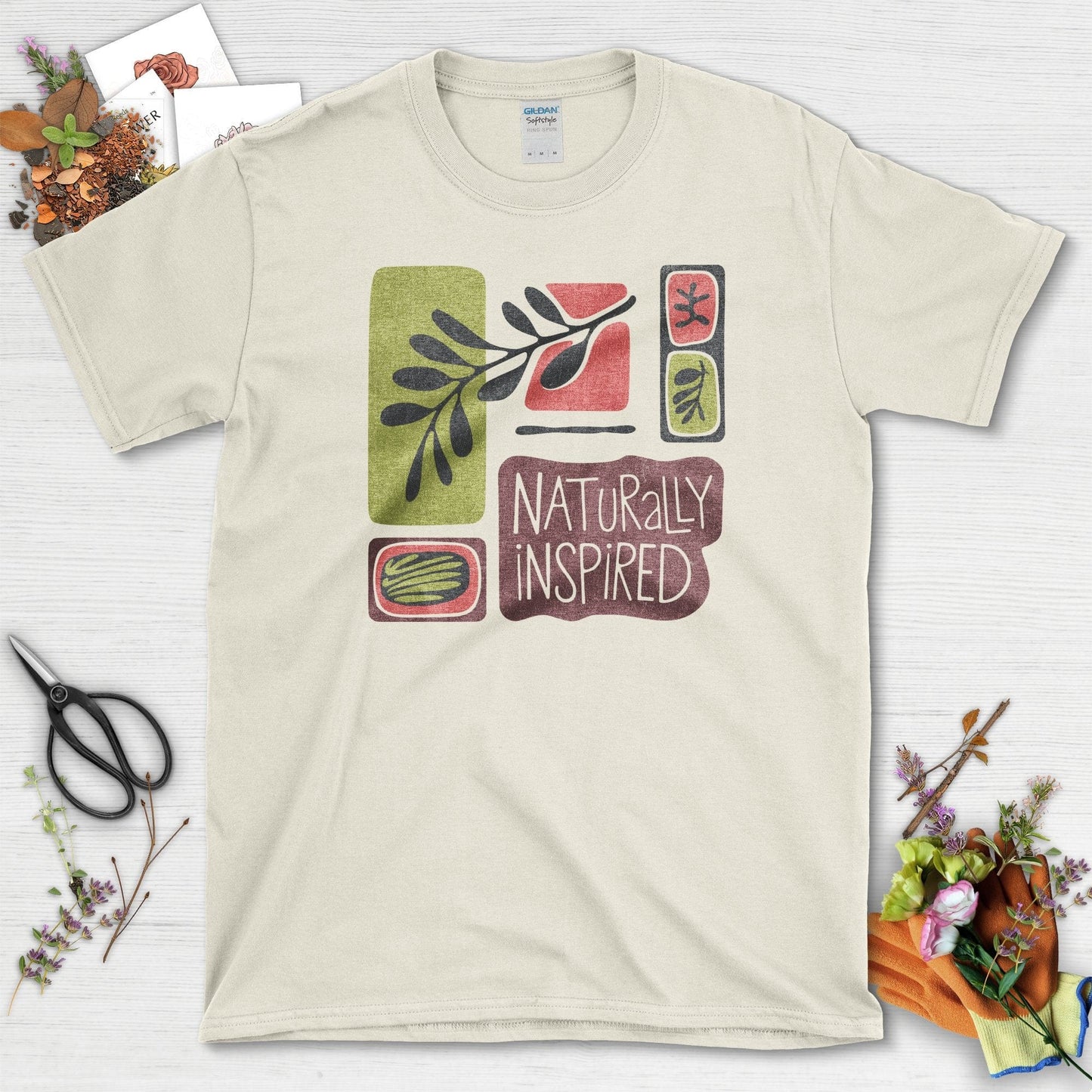 Naturally Inspired Garden T-Shirt Natural / S Physical Item