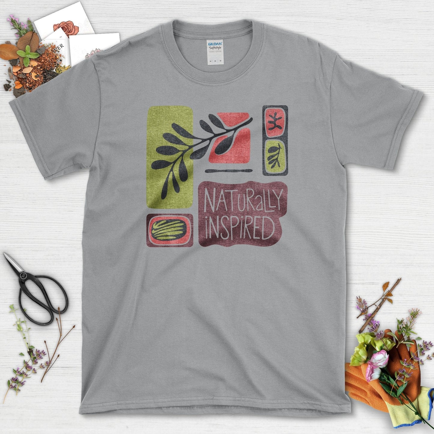 Naturally Inspired Garden T-Shirt Sport Grey / S Physical Item