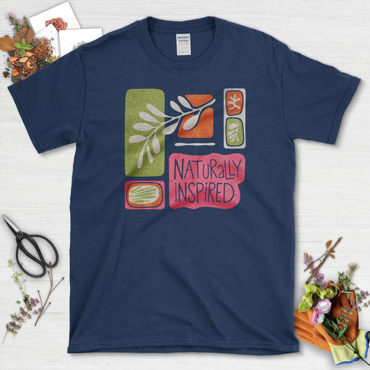 Naturally Inspired Garden T-Shirt T-Shirts / S / Navy Physical Item