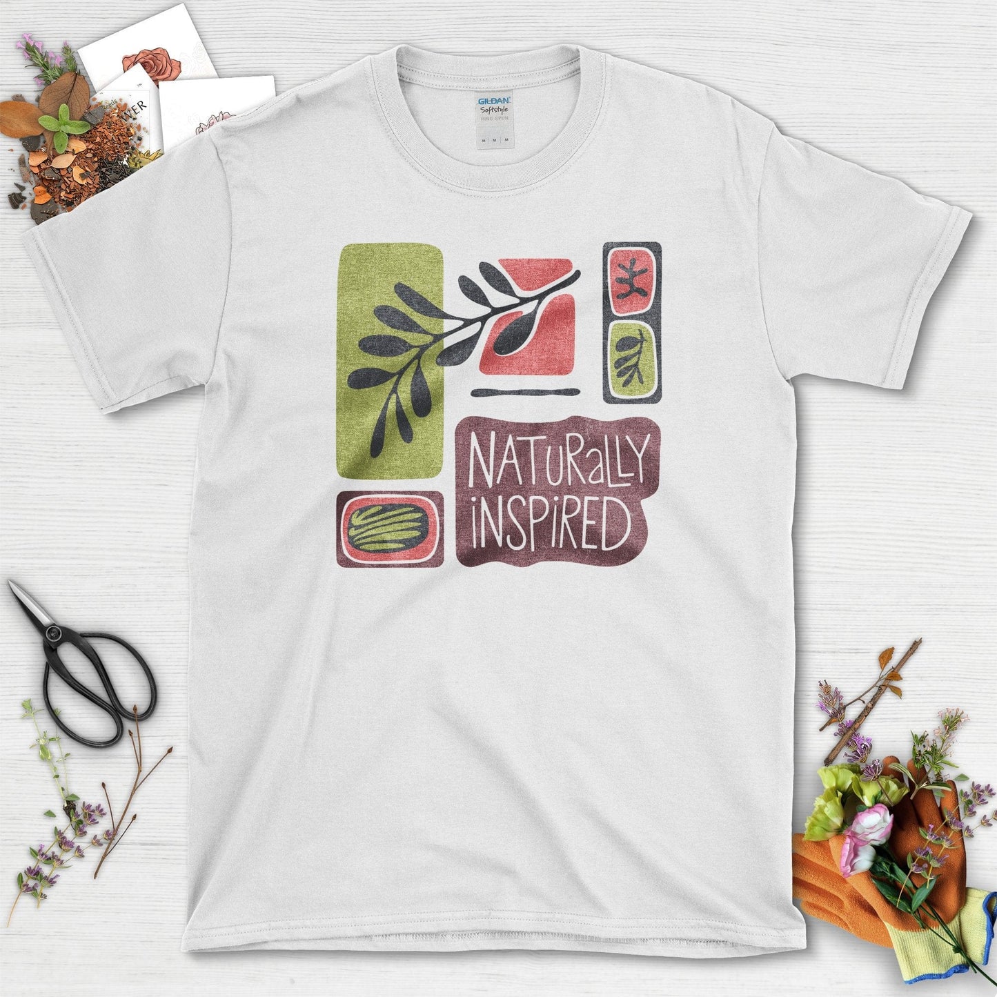 Naturally Inspired Garden T-Shirt White / S Physical Item