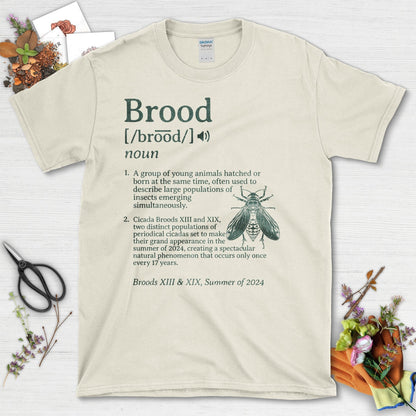 Nature's Brood Design Cicadas Broods XIII XIX T-Shirt Natural / S T-Shirt