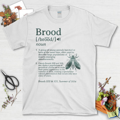 Nature's Brood Design Cicadas Broods XIII XIX T-Shirt White / S T-Shirt