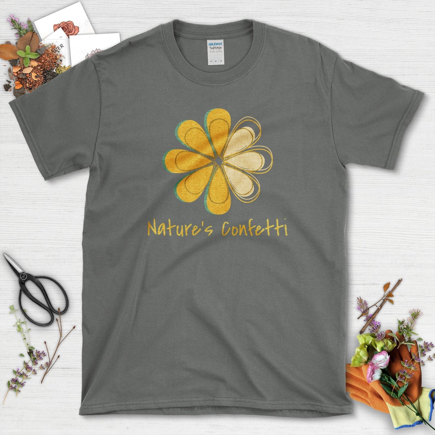 Nature's Confetti T-Shirt Charcoal / S T-Shirt