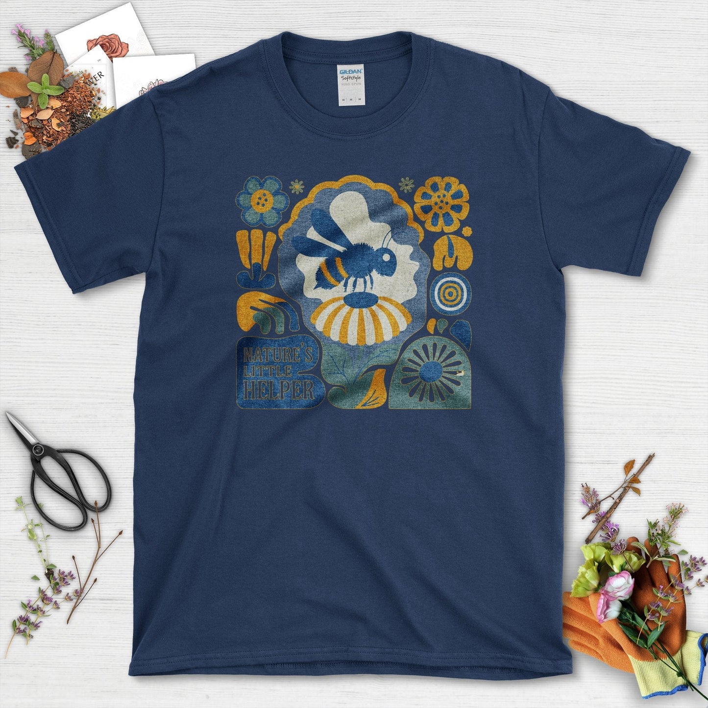 Nature's Little Helper T-Shirt T-Shirts / S / Navy Physical Item