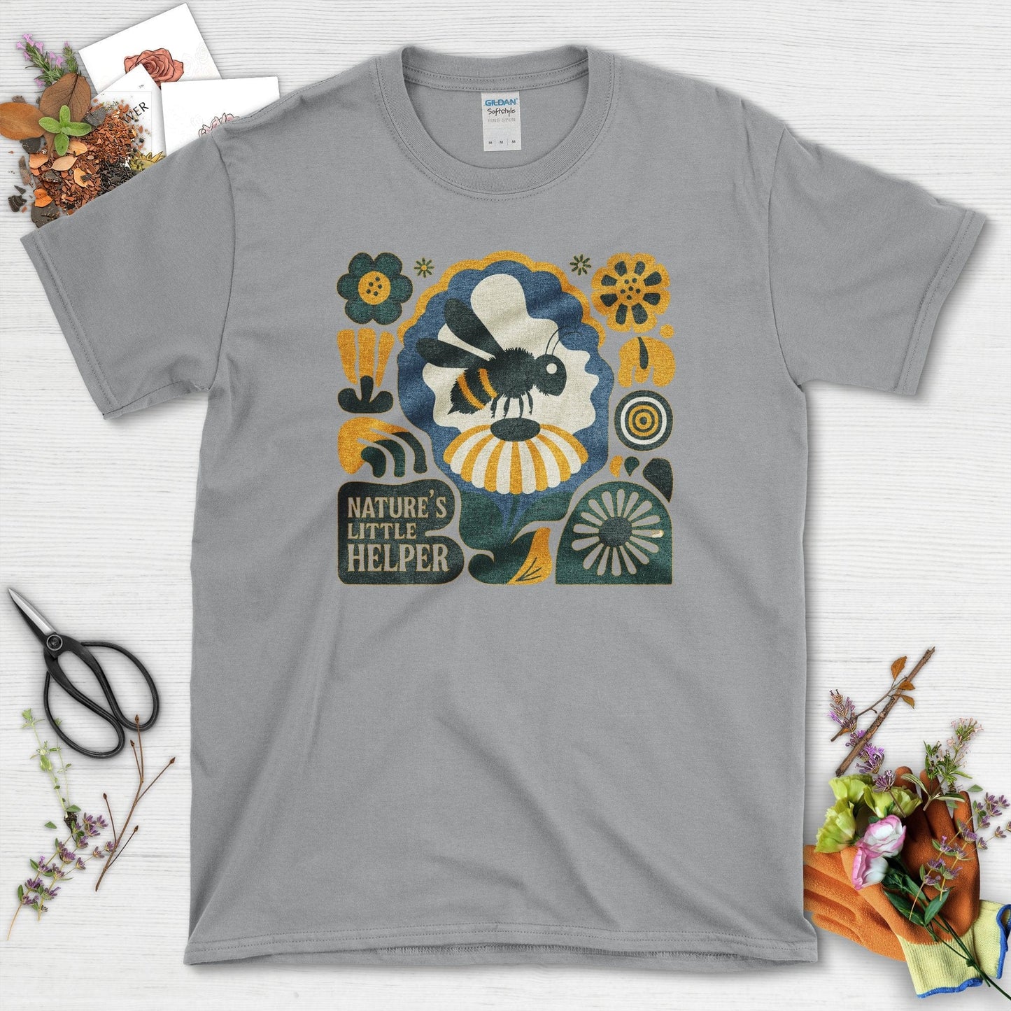 Nature's Little Helper T-Shirt T-Shirts / S / Sport Grey Physical Item