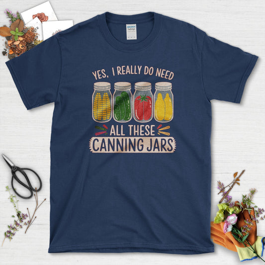 Need These Canning Jars T-Shirt Navy / S T-Shirt