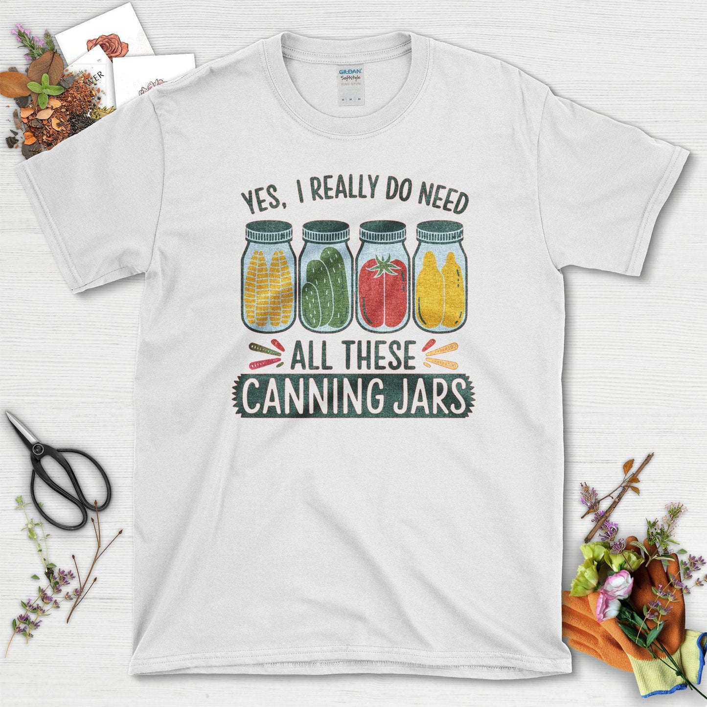 Need These Canning Jars T-Shirt T-Shirts / S / White Physical Item