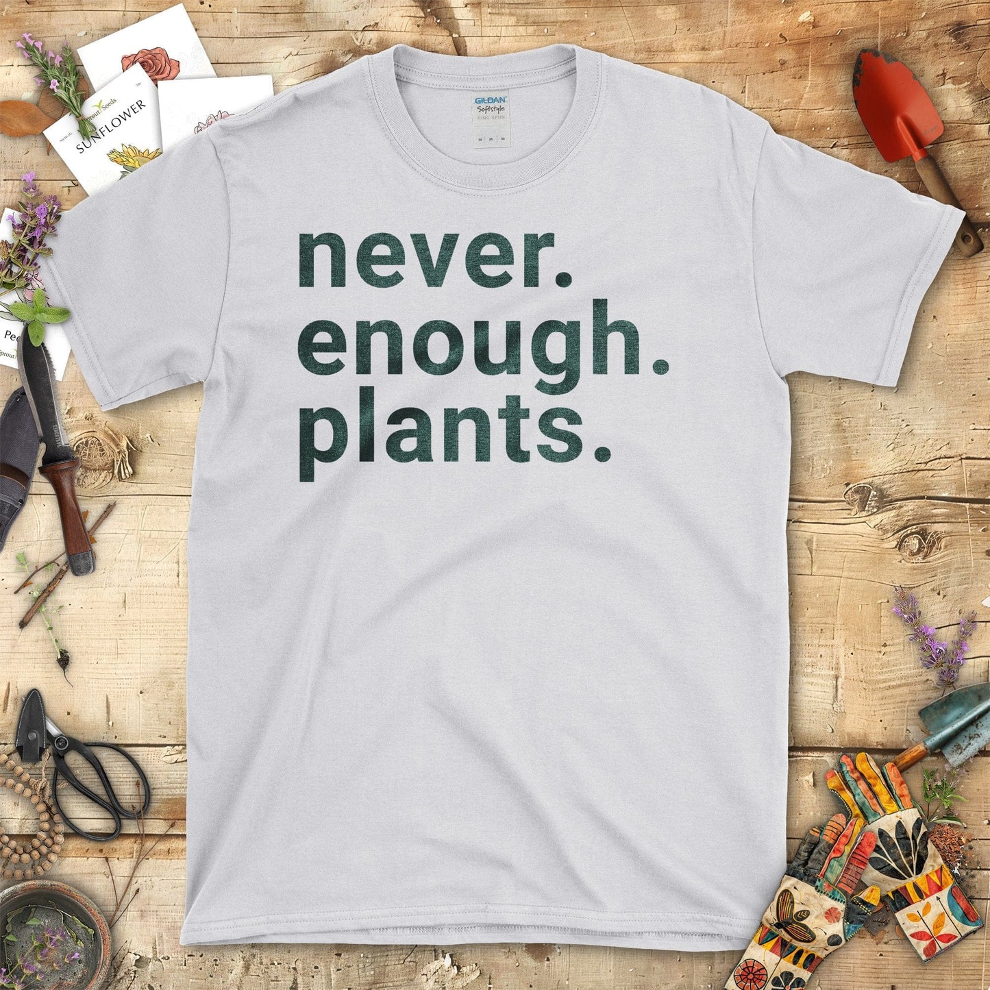 Never Enough Plants Gardening Enthusiast T-Shirt Sport Grey / S T-Shirt