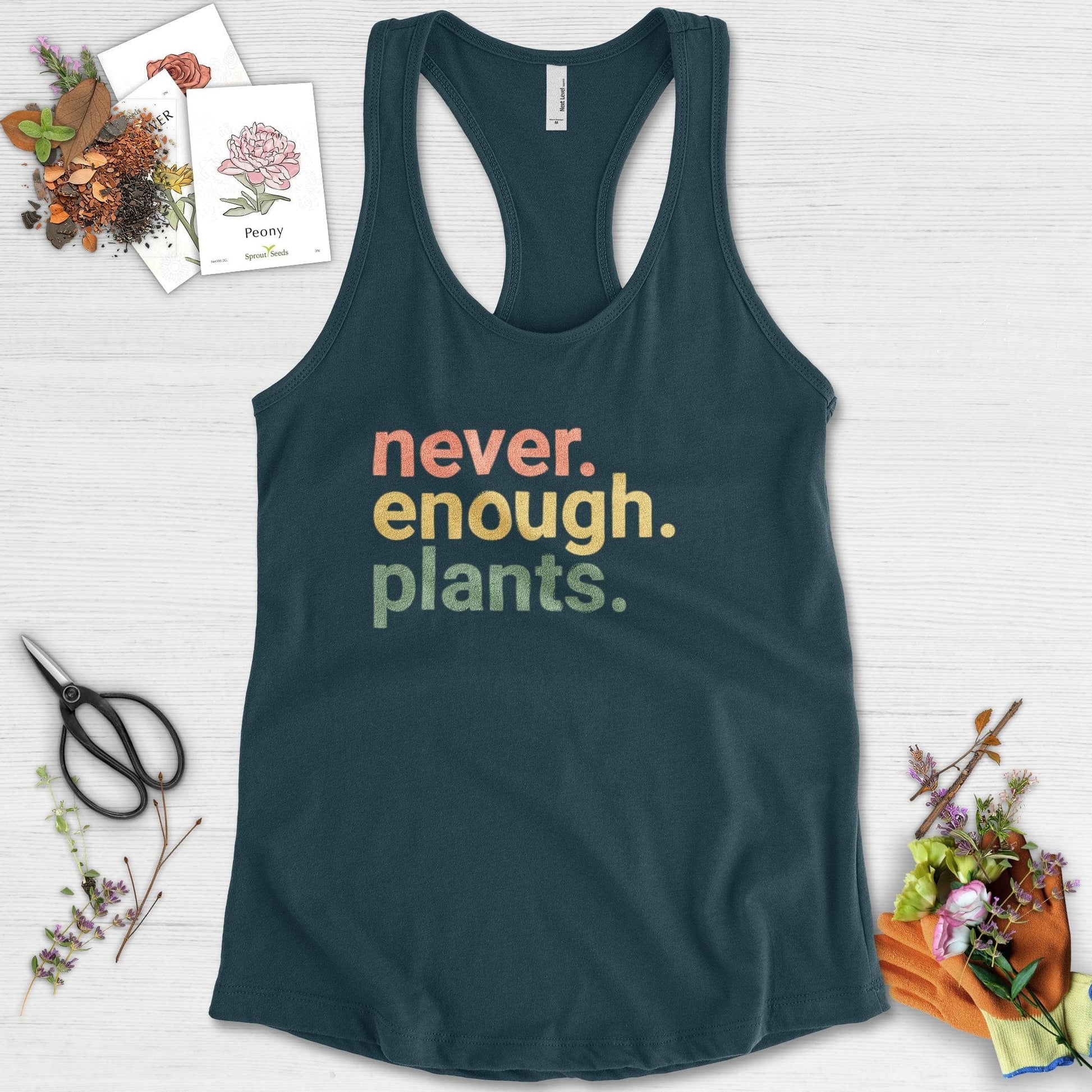 Never Enough Plants Racerback Racerback / XS / Midnight Navy Physical Item