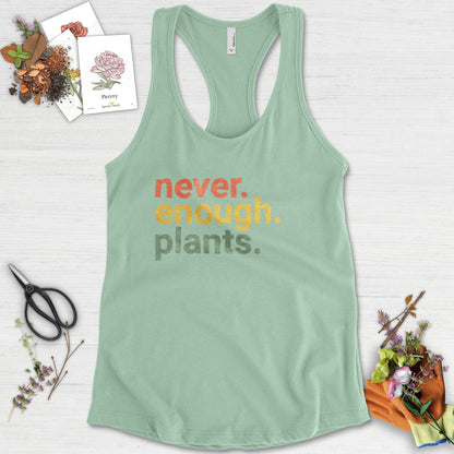 Never Enough Plants Racerback Racerback / XS / Mint Physical Item