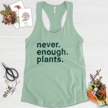 Never Enough Plants Racerback Racerback / XS / Mint Physical Item