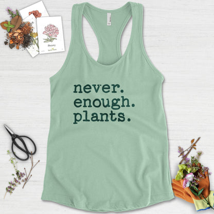 Never Enough Plants Racerback Racerback / XS / Mint Physical Item