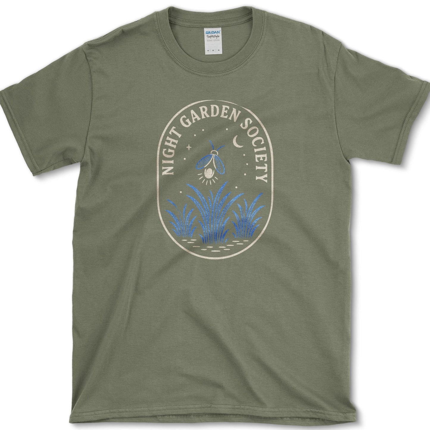 Night Garden Society T-Shirt Military Green / S Essential Tees