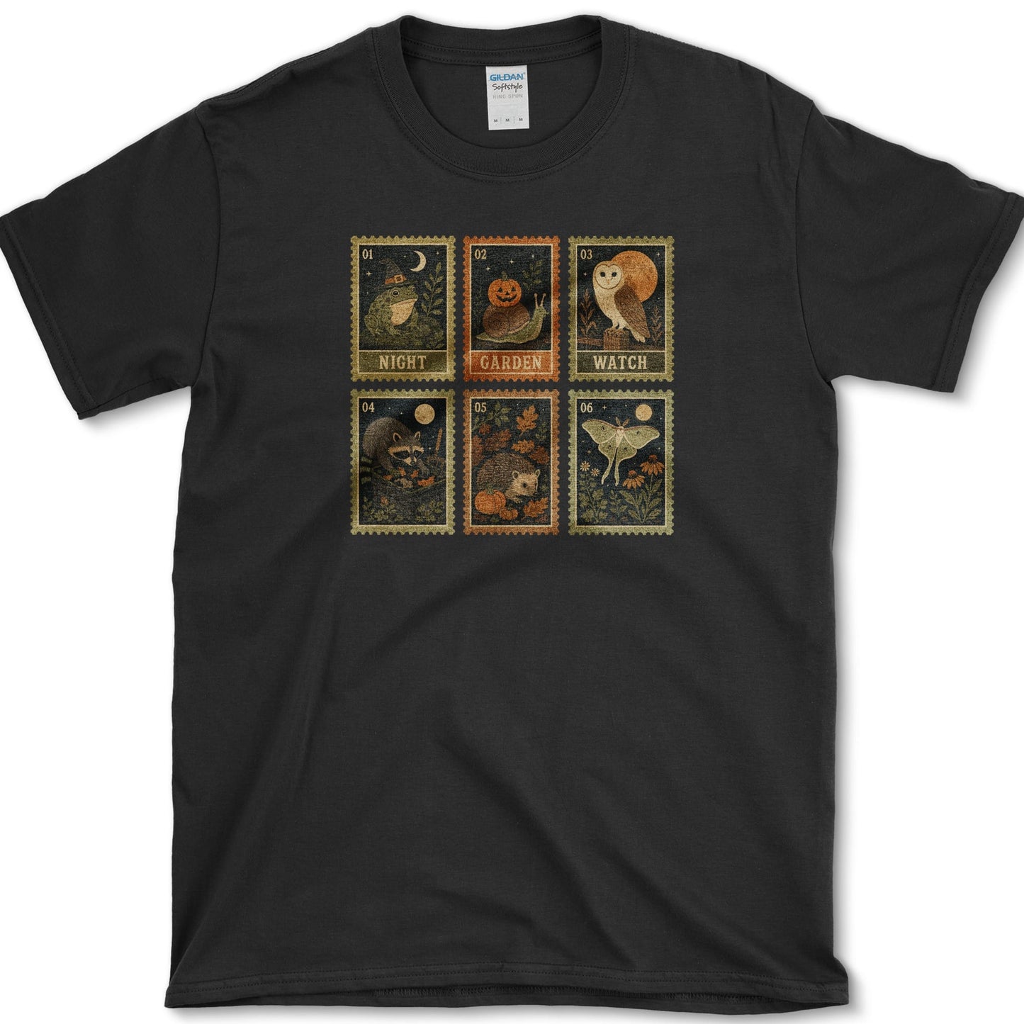 Night Garden Watch T-Shirt Black / S Essential Tees