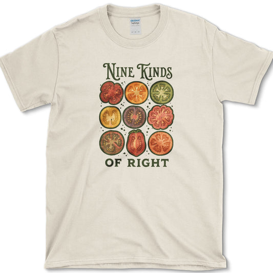 Nine Kinds of Right T-Shirt S / Natural Essential Tees