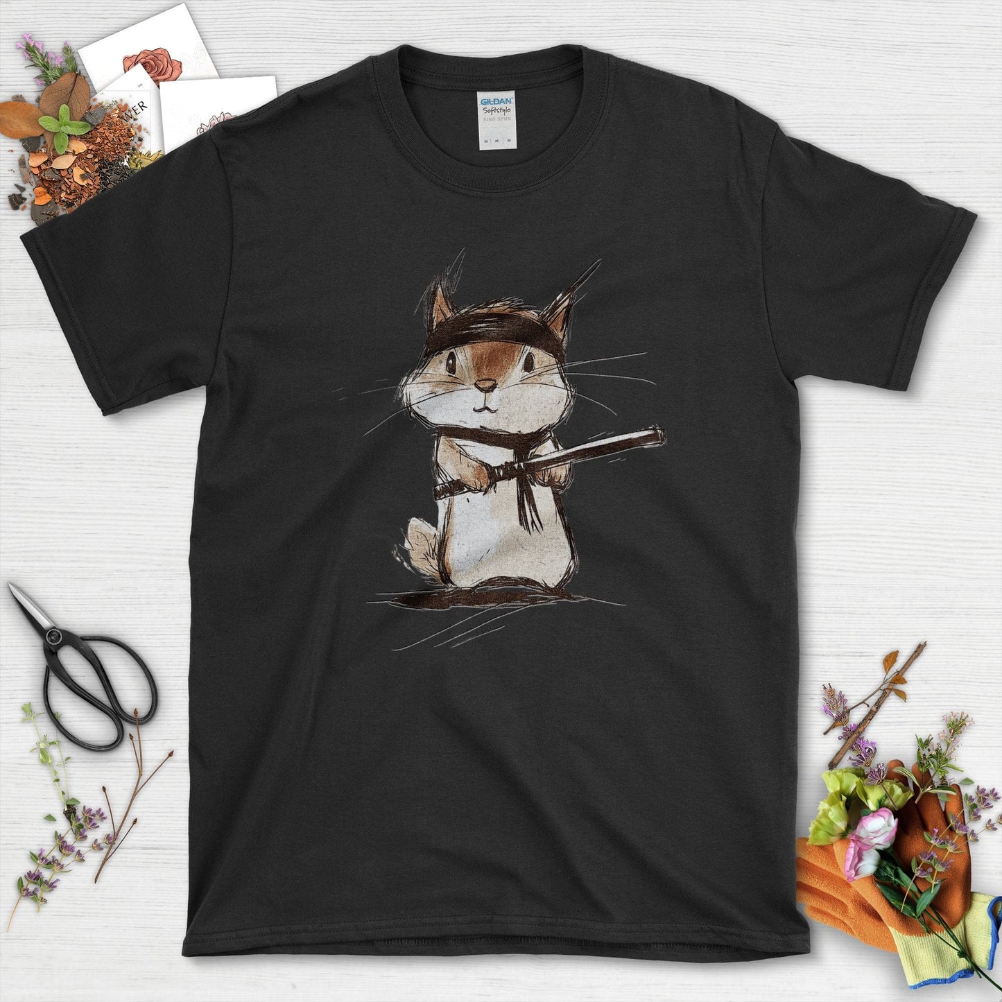 Ninja Squirrel T-Shirt Black / S T-Shirt