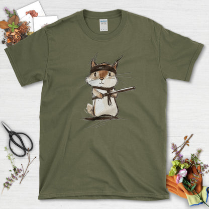 Ninja Squirrel T-Shirt Military Green / S T-Shirt