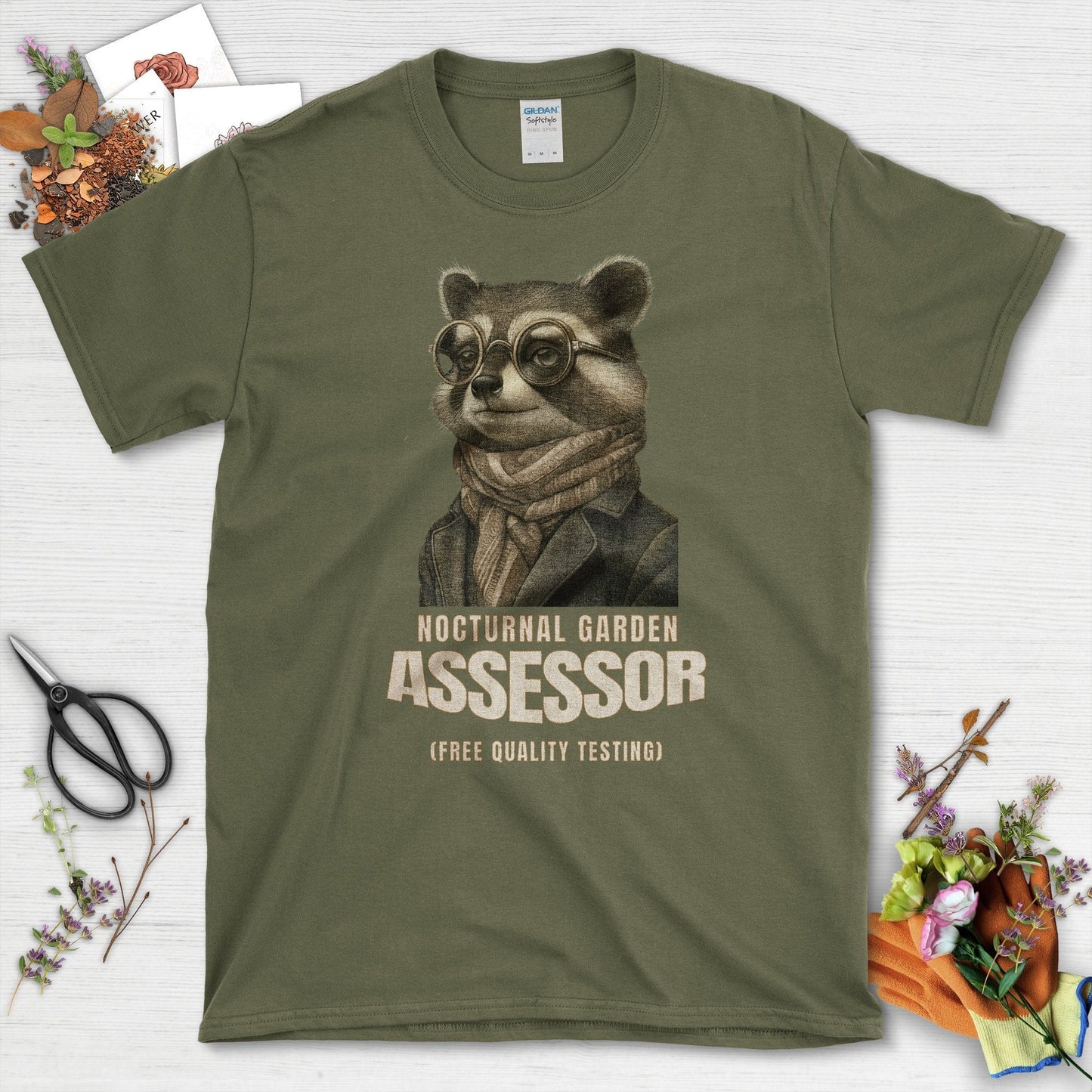 Nocturnal Garden Assessor T-Shirt Military Green / S T-Shirt