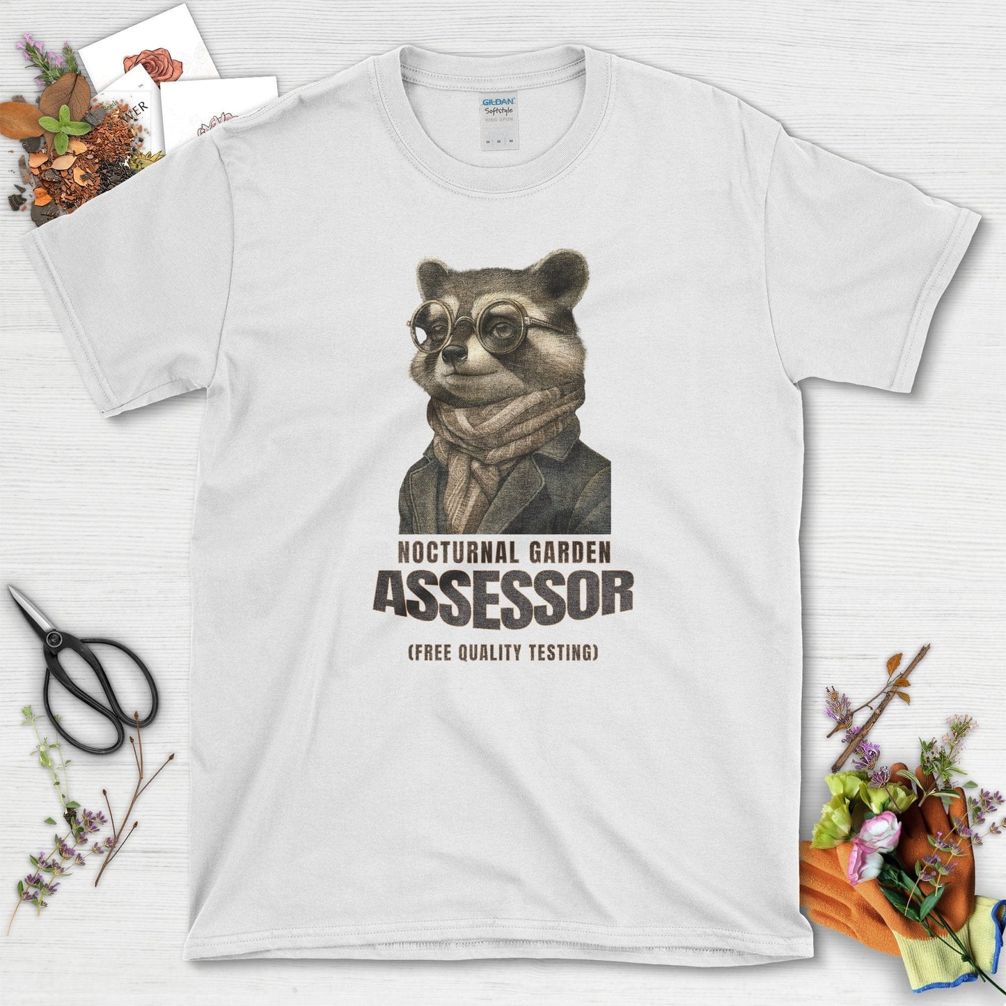 Nocturnal Garden Assessor T-Shirt White / S T-Shirt