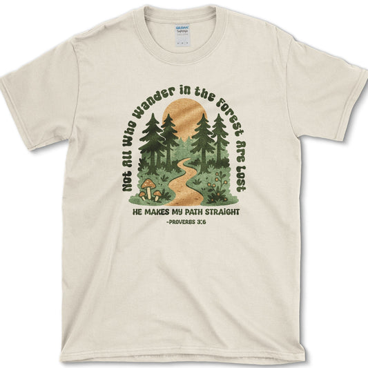 Not All Who Wander T-Shirt Physical Item