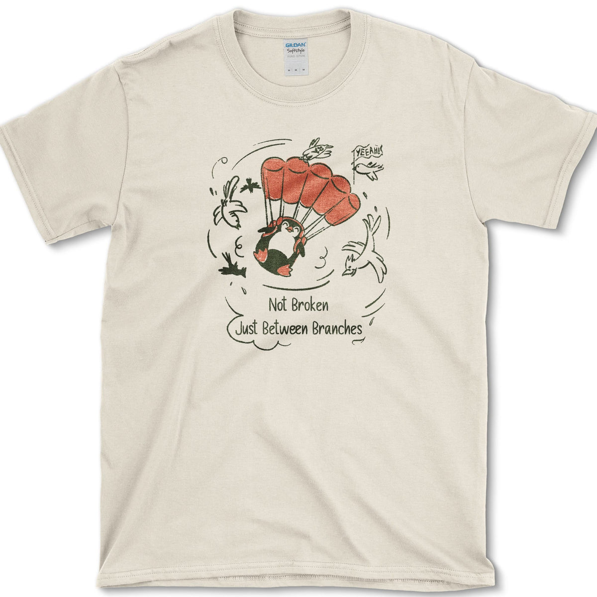 Not Broken Between Branches T-Shirt Natural / S Essential Tees