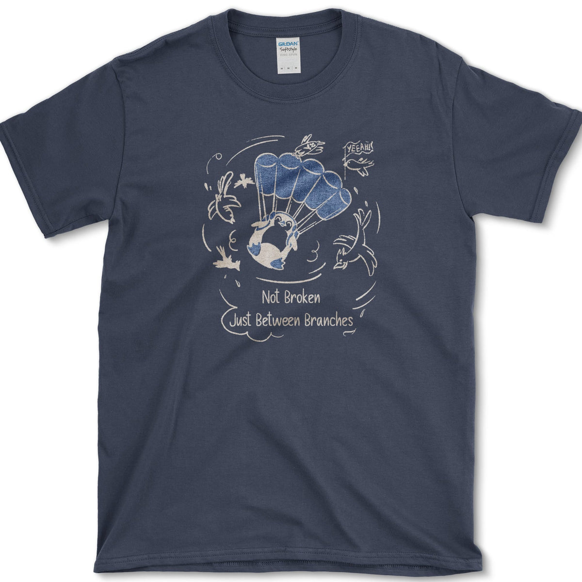 Not Broken Between Branches T-Shirt Navy / S Essential Tees