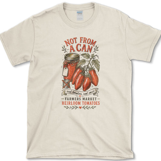 Not From A Can T-Shirt S / Natural Essential Tees
