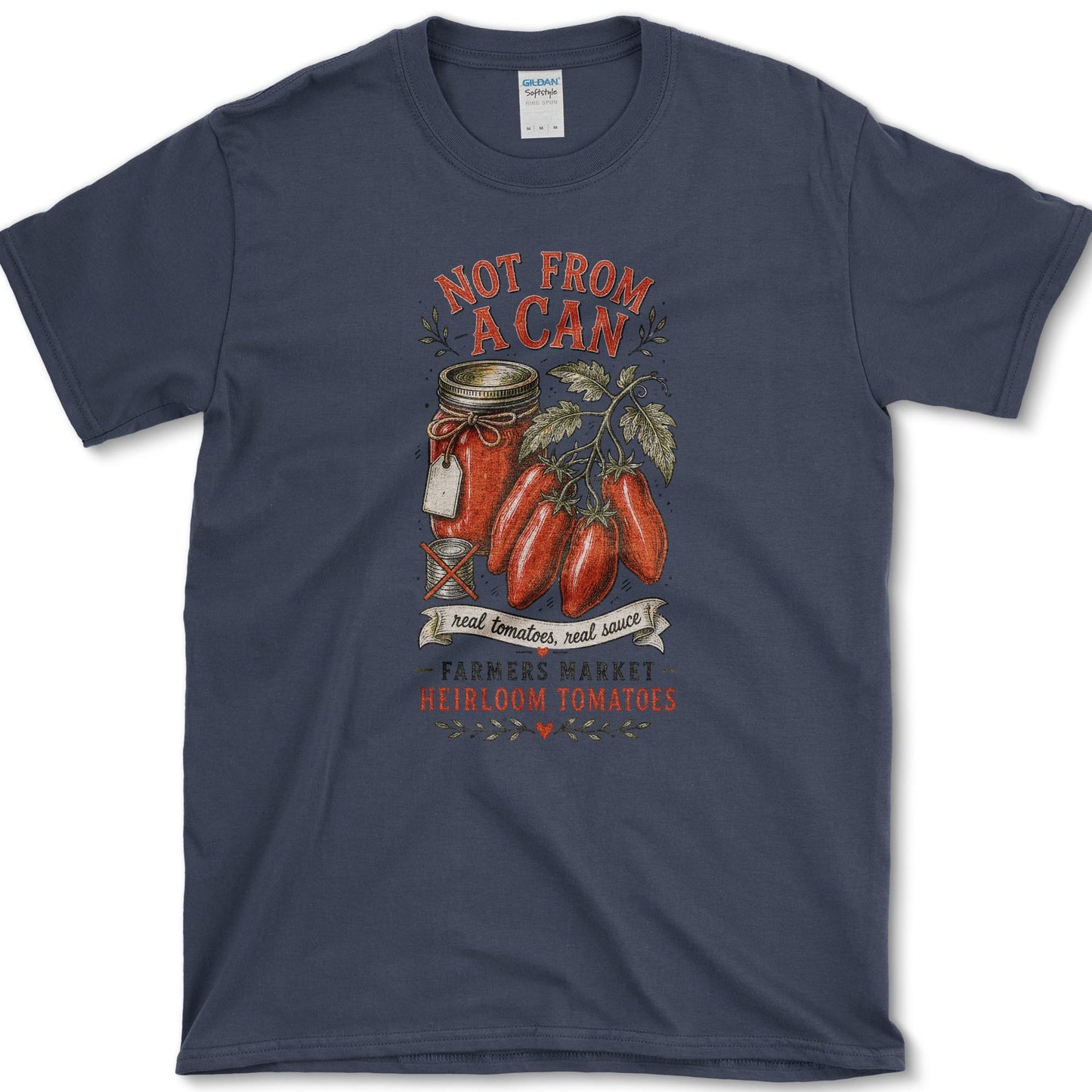 Not From A Can T-Shirt S / Navy Essential Tees