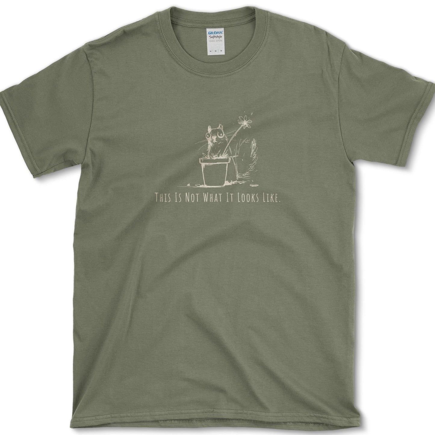 Not What It Looks Like T-Shirt Military Green / S Essential Tees