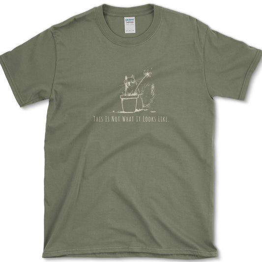 Not What It Looks Like T-Shirt Military Green / S Essential Tees