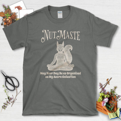 Nut Maste Acorn Collection T-Shirt Charcoal / S Physical Item