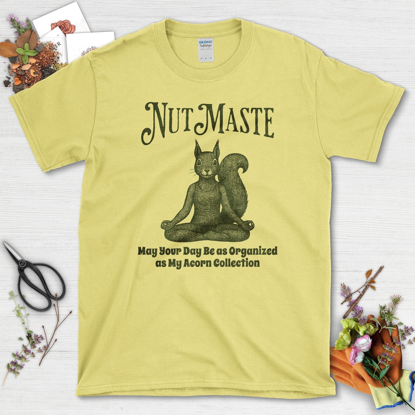 Nut Maste Acorn Collection T-Shirt Cornsilk / S Physical Item