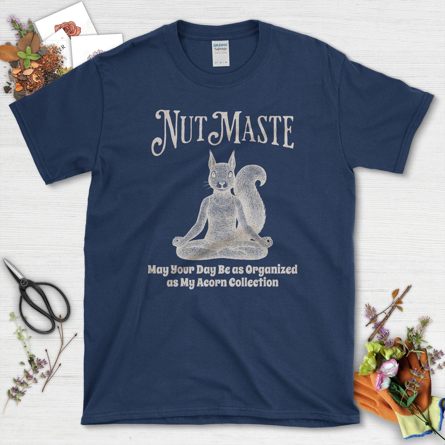 Nut Maste Acorn Collection T-Shirt Navy / S Physical Item