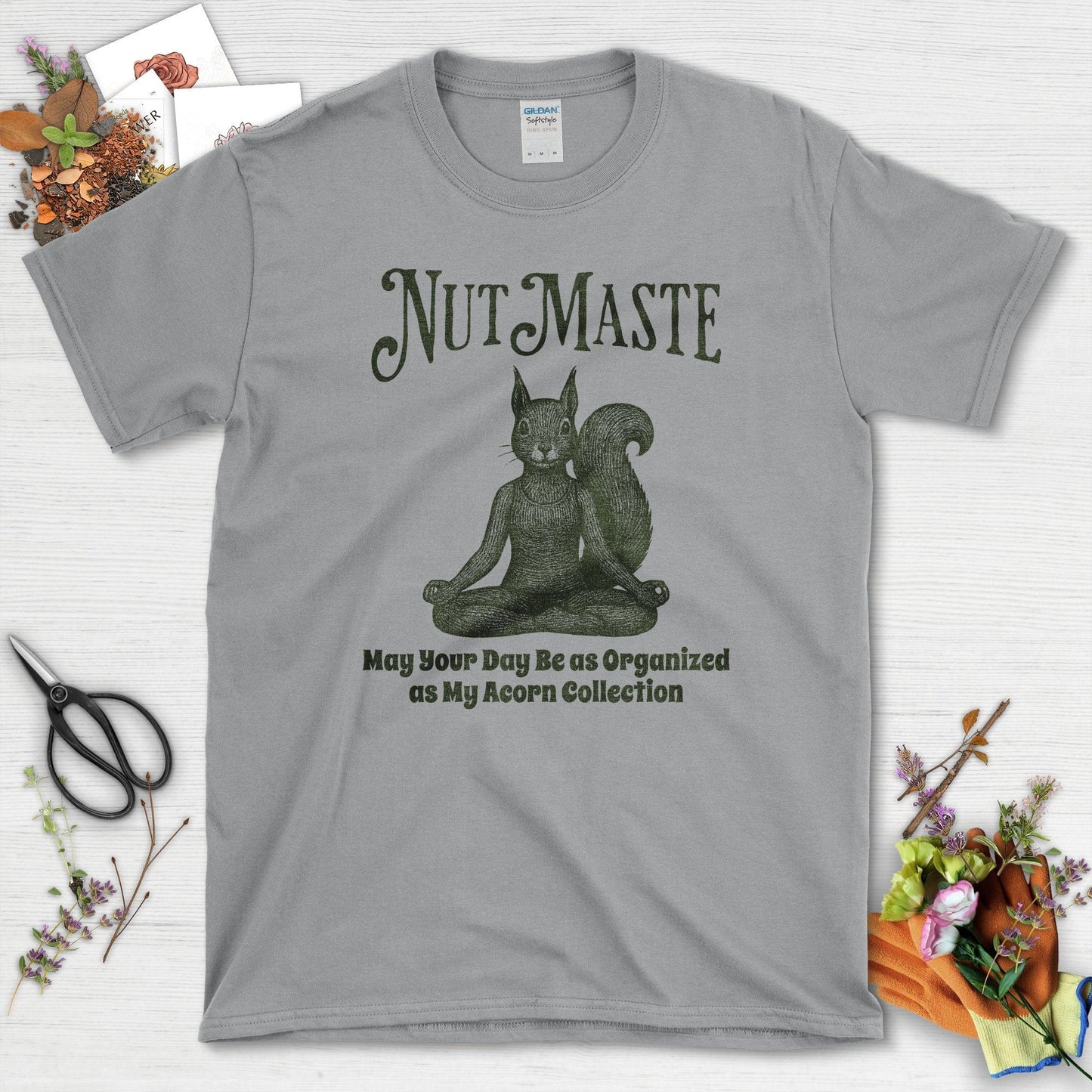Nut Maste Acorn Collection T-Shirt Sport Grey / S Physical Item