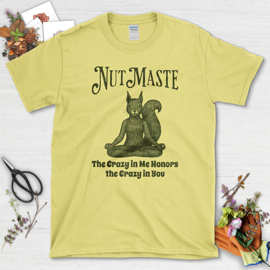 Nut Maste Meditation T-Shirt Cornsilk / S Physical Item