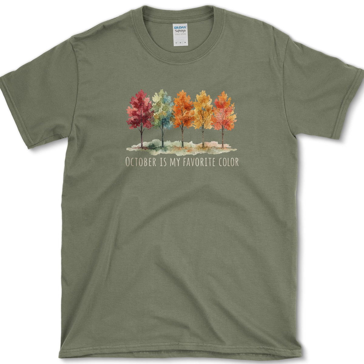 October Favorite Color T-Shirt Military Green / S Essential Tees